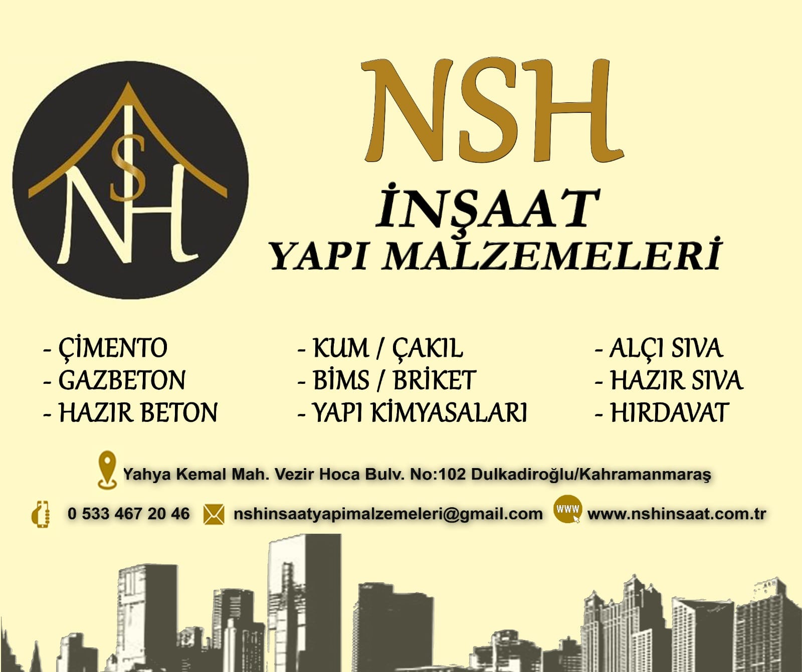 NSH İNŞAAT YAPI MALZEMELERİ